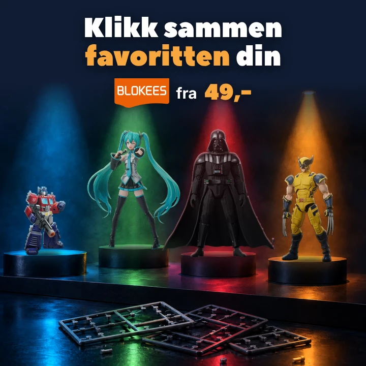 Blokees – klikk sammen favoritten din, fra 49,-